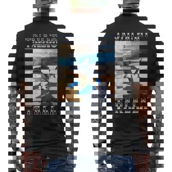 Tralalero Tralala Meme Brainrot Italiano T-shirt da uomo con stampa posteriore - Novitaregali