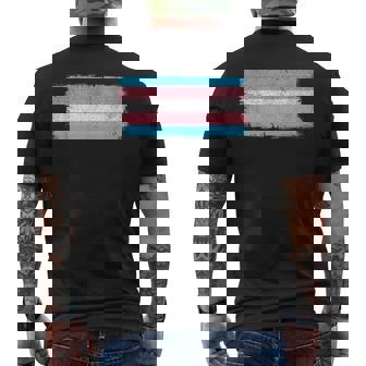 Trans Flag Outfit Lgbtq Transgender Camiseta Hombre Estampado Espalda - Regaloses