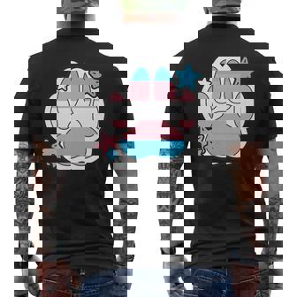 Transgender Furry Paw LGBTQ Month Gay Rights Pride Week Premium Men's Back Print T-Shirt - Monsterry