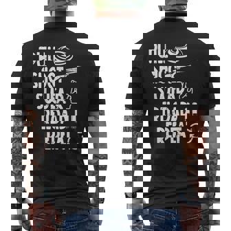 Trap Shooter Gear Pull Shoot Swear Reload Repeat Men's Back Print T-Shirt - Monsterry