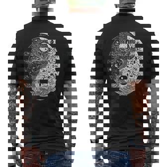 Tree Of Life Yin Yang Taoist Symbol Spiritual Meditation Men's Back Print T-Shirt - Monsterry