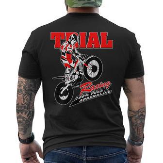 Trial Motorcycle Trial Drivers Moto Trial T-Shirt mit Rückendruck - Geschenkecke