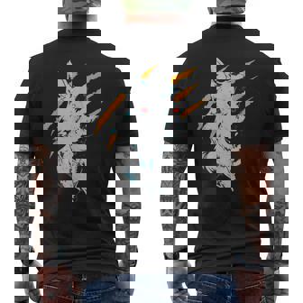Tribal Wolfs Yeux Colorés Cadeau À Gratter Prédateurs Animaux T-shirt imprimé au dos - Cadeauxyz