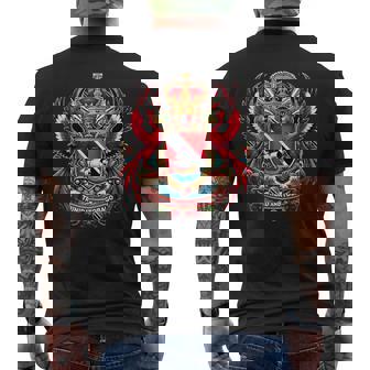 Trinidad & Tobago Clothing Trinidad Souvenir Trinidad Flag Men's Back Print T-Shirt - Thegiftio UK