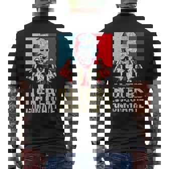 Trump 2024 Haters Gonna Hate Middle Finger I'll Be Back Para Hombre Camiseta Hombre Estampado Espalda - Regaloses