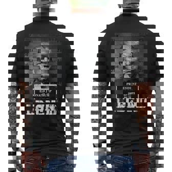 Trump 2024 Mugshot President Legend Tank Top Men's Back Print T-Shirt - Monsterry