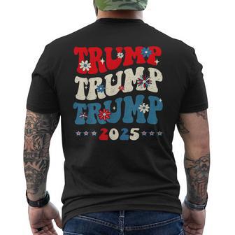 Trump Trump Trump 2025 President Inauguration 45 47 Trump Men's T-shirt Back Print - Thegiftio UK