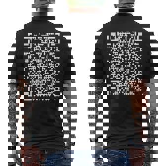 Trump Dance Qr President Trump Dancing Code On Back Men's T-shirt Back Print - Thegiftio