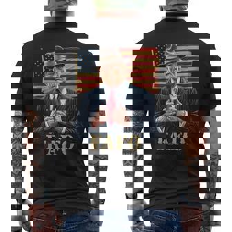 Trump Fafo F Around Find Out Us Flag Vintage Men's T-shirt Back Print | Mazezy
