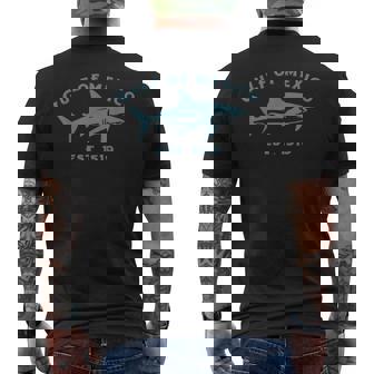 Trump Gulf Of Mexico Forever Shark Anti Trump Golf Of Usa T-Shirt mit Rückendruck - Geschenkecke