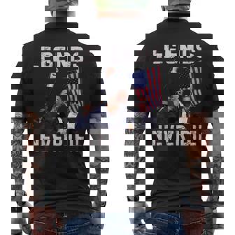 Trump Legends Never Die Fight Trump Assassination Attempt Tank Top Men's Back Print T-Shirt - Monsterry