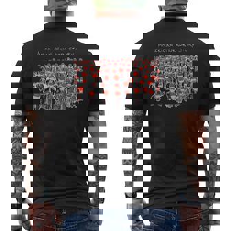 Trump President Usa Flag Halloween Horror Story Men's T-shirt Back Print | Mazezy