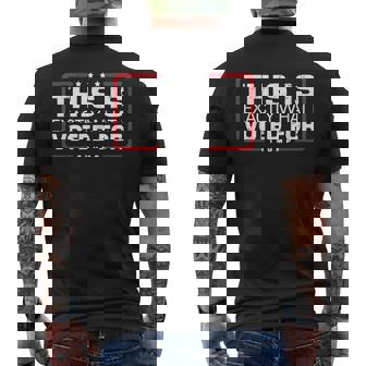 Trump Retro This Is Exactly What I Voted For Men's T-shirt Back Print - Monsterry