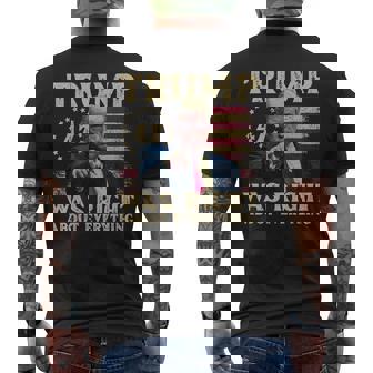 Trump Was Right About Everything Men's T-shirt Back Print | Mazezy