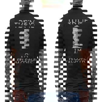 Trust Me I Am Philosopher Socrate Platon Aristote T-shirt imprimé au dos - Cadeauxyz