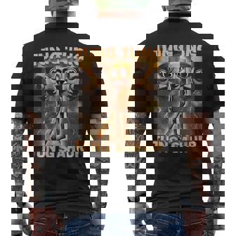 Tung Tung Tung Sahur Meme Brainrot Humor Gen Z Men's T-shirt Back Print | Mazezy
