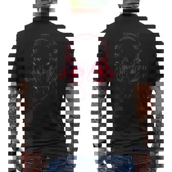 Turntable Dj Music Animals Black Music Themed Dj Small Short Sleeve Classic Fit Imported Polyester 100 Men's T-shirt Back Print - Thegiftio