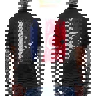 Turquie France Drapeau De L'amitié Turquie T-shirt imprimé au dos - Cadeauxyz