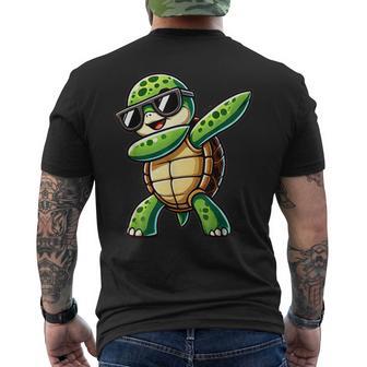 Turtle Dabbing Turtle With Toad Motif T-Shirt mit Rückendruck - Geschenkecke