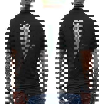 Tuxedoeste Avec Cravate Pour Un Mariage Amusant T-shirt imprimé au dos - Cadeauxyz