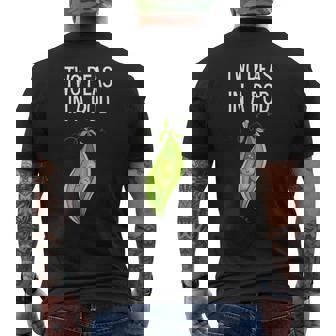 Like Two Peas In A Pod Shirt Pea Peas In A Pod Men's Back Print T-Shirt - Monsterry