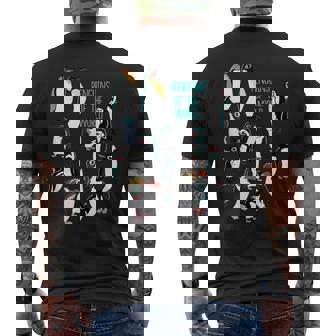 All The Types Of Penguins Of The World I Penguin Men's Back Print T-Shirt - Monsterry