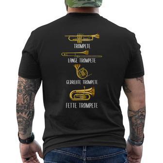 Types Of Trumpets Trumpet Surprise Instrument T-Shirt mit Rückendruck - Geschenkecke