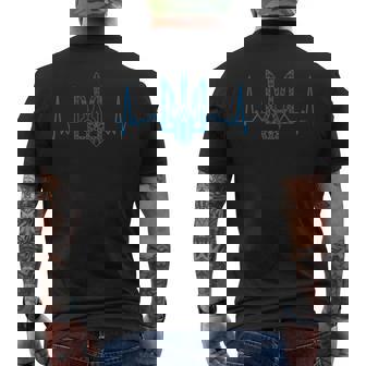 Ucrania Ucraniano Bandera De Kiev Trysub Ucrania Camiseta Hombre Estampado Espalda - Regaloses