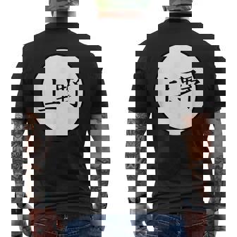 Ueno Japanese Kanji Family Name Men's Back Print T-Shirt - Monsterry