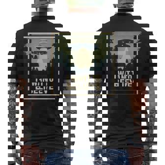 Un Divertido Encuentro De Ensueño Con Ufo Craftintage Con I Want To Believe Camiseta Hombre Estampado Espalda - Regaloses