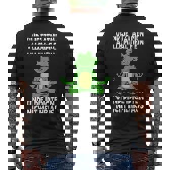 Und Jetzt Atmen Alle Mal Tief Ein Frosch Lustiges Spruch T-Shirt mit Rückendruck - Geschenkecke