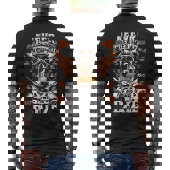 Never Underestimate The Power Of Baize Baize Name Men's T-shirt Back Print - Thegiftio UK