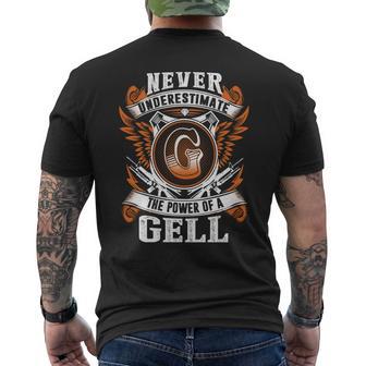 Never Underestimate The Power Of Gell Gell Name Men's T-shirt Back Print - Thegiftio UK