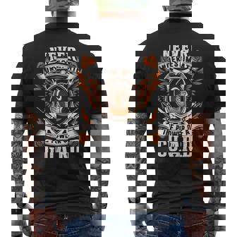 Never Underestimate The Power Of Guard Guard Name Men's T-shirt Back Print - Thegiftio