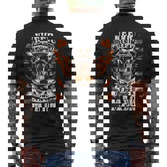 Never Underestimate The Power Of Malon Malon Name Men's T-shirt Back Print - Thegiftio UK