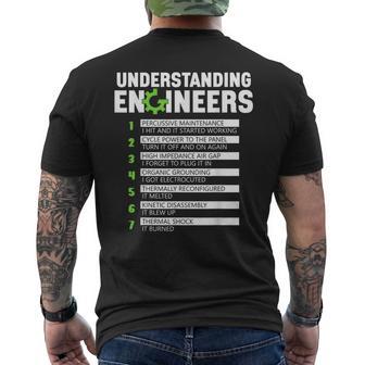 Understanding Engineers Engineering Engineer Men's T-shirt Back Print - Thegiftio UK
