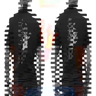 Unlimited Void Hand Sign Domain Expansion Gojo Men's Back Print T-Shirt - Monsterry