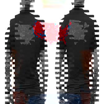 Usa Election Map 2024 President Trump Republican Red States Men's T-shirt Back Print - Monsterry