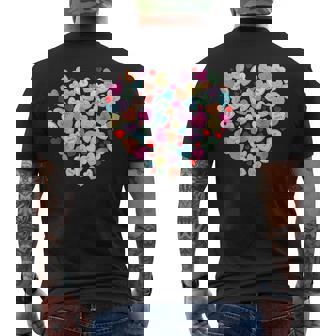 Valentines Day Cute Heart Conversation Candy Sweetheart Men's T-shirt Back Print | Mazezy