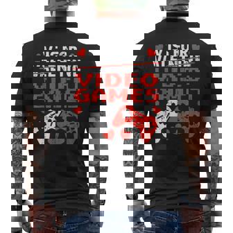 Valentines Day V Is For Video Games Controllers N Boy Kid Men's T-shirt Back Print - Thegiftio UK