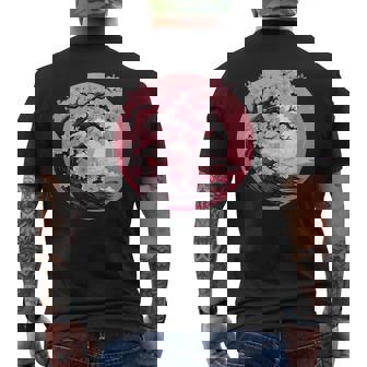Vaporwave Esthétique Japonaise Arbre À Fleurs De Cerisier T-shirt imprimé au dos - Cadeauxyz