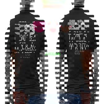 Vegan Je Ne Mange Pas Mes Amis Animaux T-shirt imprimé au dos - Cadeauxyz
