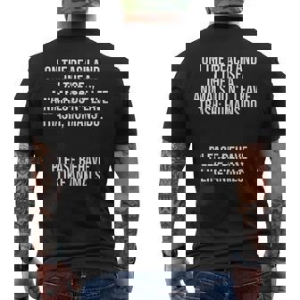 Vegan Vegetarian Animals Don't Leave Trash Men's Back Print T-Shirt - Monsterry