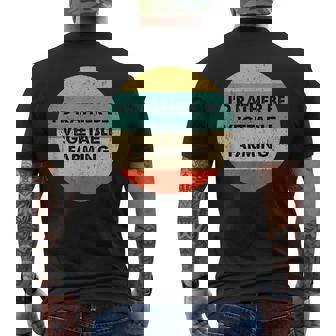 Vegetable Farmer Shirt I'd Rather Be Vegetable Farming Men's Back Print T-Shirt - Monsterry