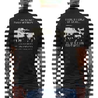 Végétalien Seule Différence Estotre Perception T-shirt imprimé au dos - Cadeauxyz