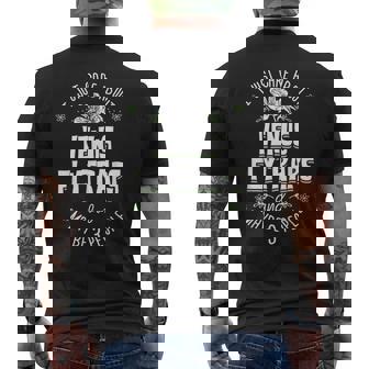 Venus Flytraps Flower I Just Care About Venus Flyt T-Shirt Men's Back Print T-Shirt - Monsterry
