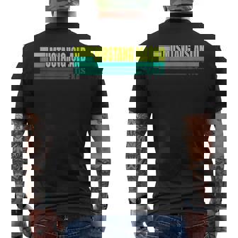 Vert Rétrointage Mustang Island Texas Tx Corpus Christi T-shirt imprimé au dos - Cadeauxyz