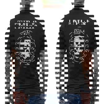 Vertus Templières Des Chevaliers Templiers Bouclier T-shirt imprimé au dos - Cadeauxyz