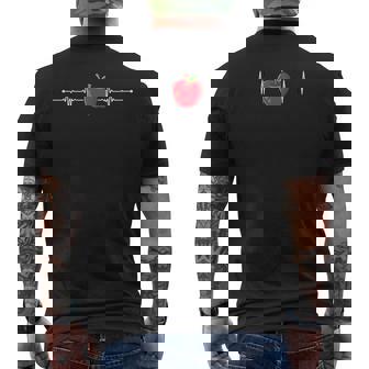 Vêtements Apple Heartbeat Pour Les Amateurs De Fruits T-shirt imprimé au dos - Cadeauxyz