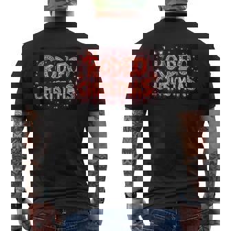 Vibrant Festive Rodeo Christmas Tank Top Men's Back Print T-Shirt - Monsterry